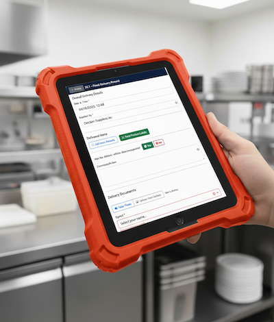 SmartChef App on a tablet